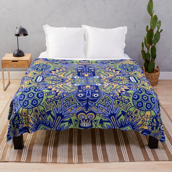 Item preview, Playful Pre-columbian symbols in a pattern design designed and sold by Zoo-co.