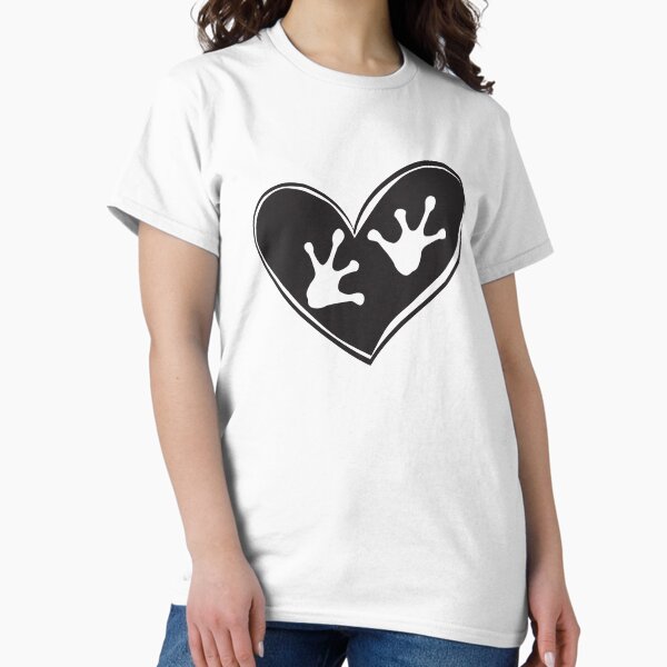 Vista previa del artículo con la obra «Ranas de corazón, amantes de las ranas», diseñado y vendido por Smileycreation.
