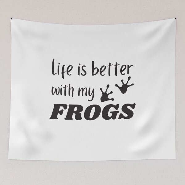 Item preview, frogs, frog lovers, life is better with my frogs designed and sold by Smileycreation.