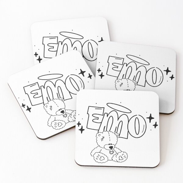 Item preview, emo teddy bear (outline) designed and sold by y2kdiariesbyliz.