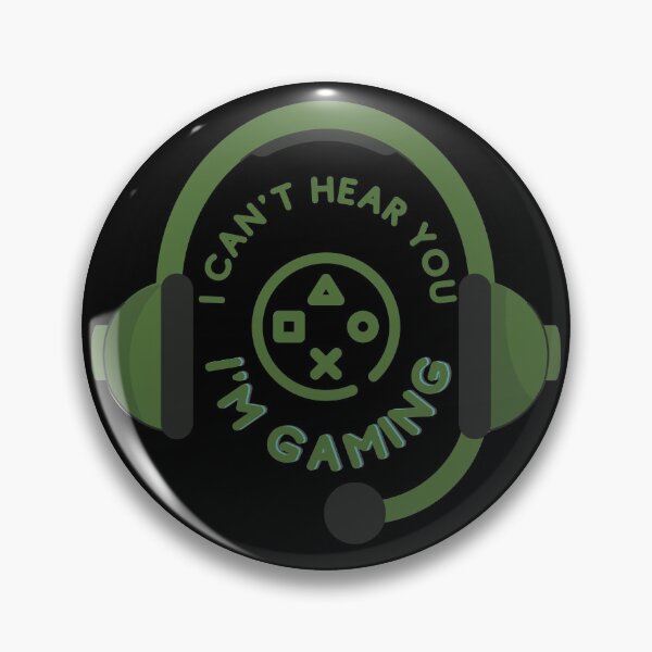 Item preview, I Can't Hear You I am Gaming Cool Green Headphones designed and sold by Archer25.