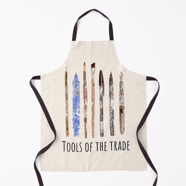 Item preview, Tools of the trade, artist, drawing, creation, poet, writer, artist, watercolor style designed and sold by Collagedream.