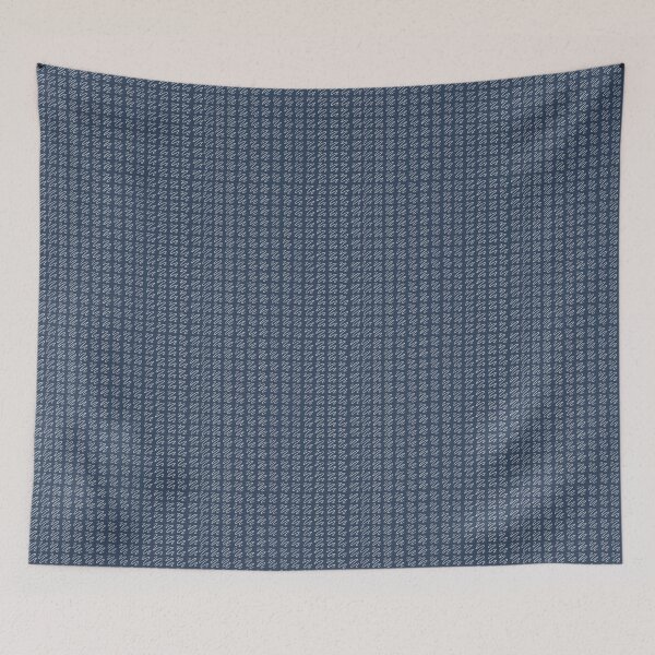 Item preview, Navy and White Abstract Funky Pattern designed and sold by toohot2trot189.