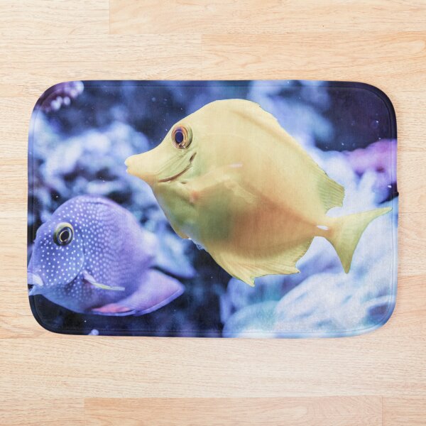 Artikelvorschau, Gelber Tang-Fisch und lila Freund durch die Anemone, Weinlese entworfen und verkauft von SquishStitches.