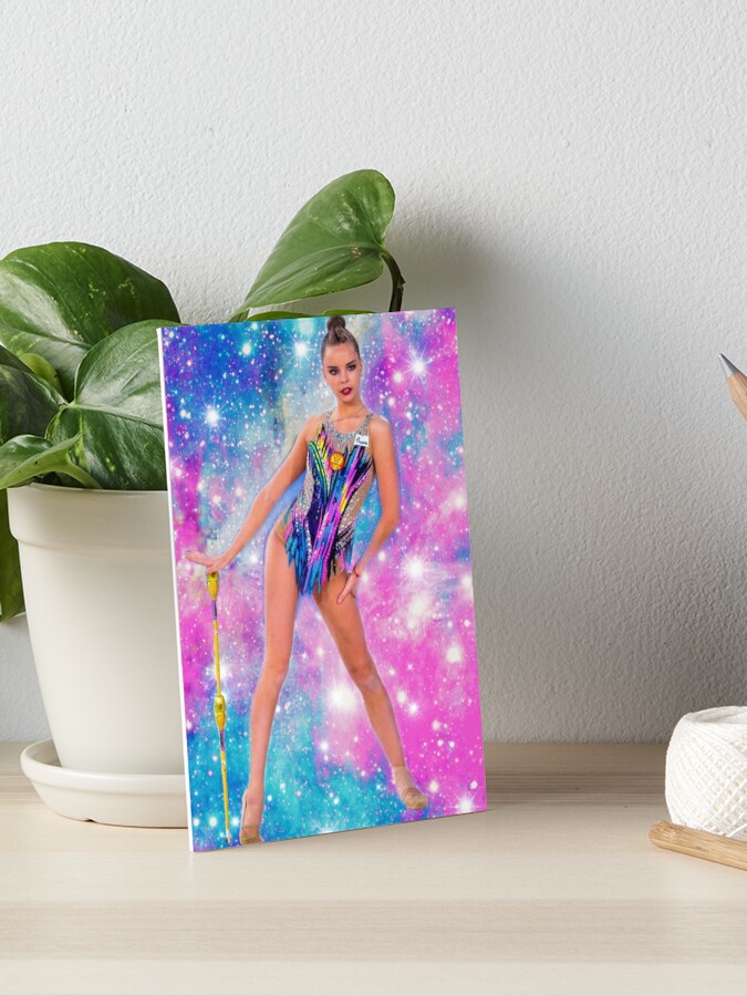 Rhythmic Gymnastics Dina Averina Clubs Poster for Sale by rhythmicdrawing