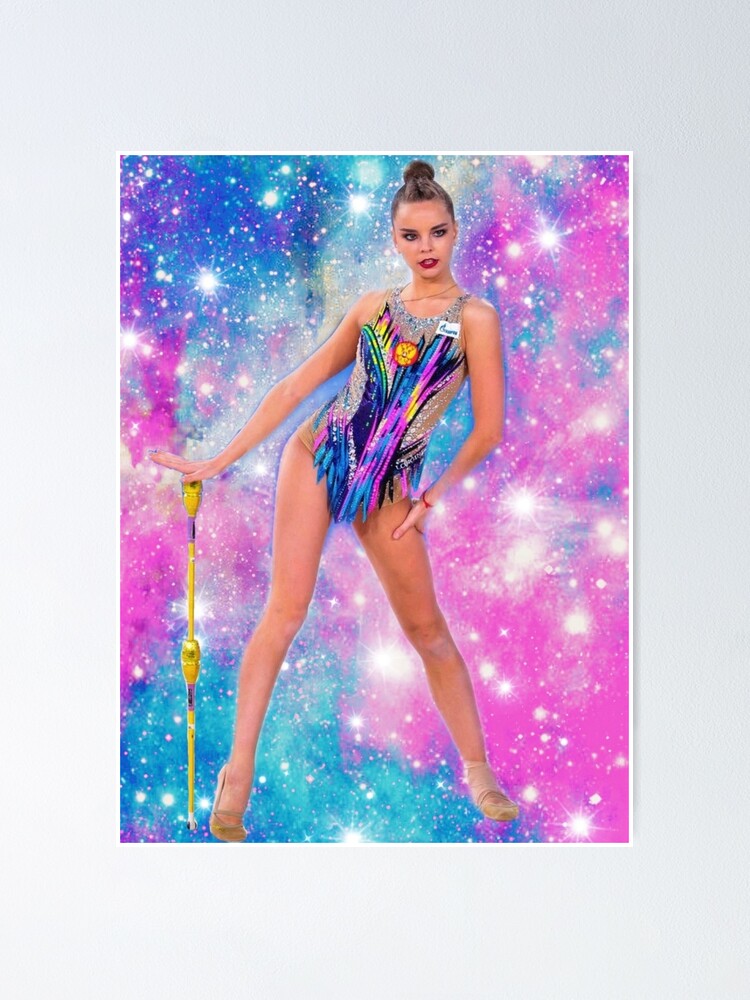 Rhythmic Gymnastics Dina Averina Clubs Poster for Sale by