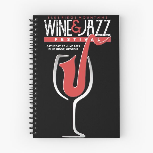 Item preview, essential wine and jazz at blue ridge sticker designed and sold by fitribeauty.