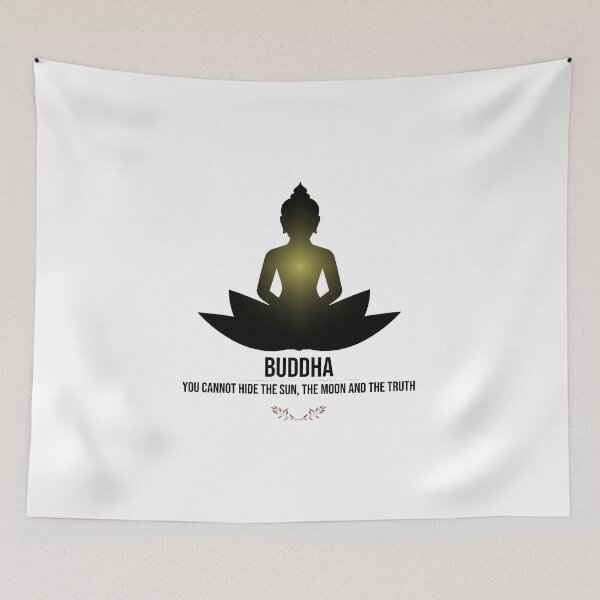 Item preview, Buddha Says You Cannot Hide The Sun The Moon And The Truth Spiritual Meditation Yoga Gift designed and sold by Digital Lama Creations.