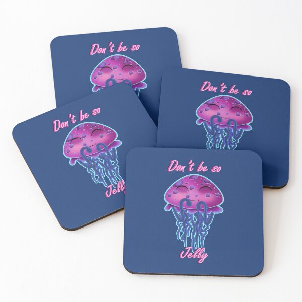 Item preview, Cute blushing pink jellyfish: Don't be so jelly designed and sold by iduzarts.