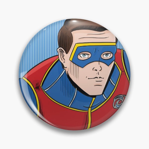 Item preview, Comic Book Style Captain Man designed and sold by Linneke.