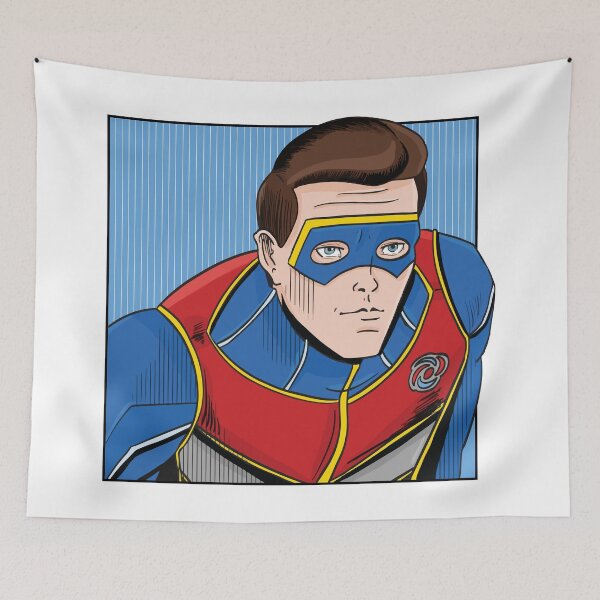 Item preview, Comic Book Style Captain Man designed and sold by Linneke.
