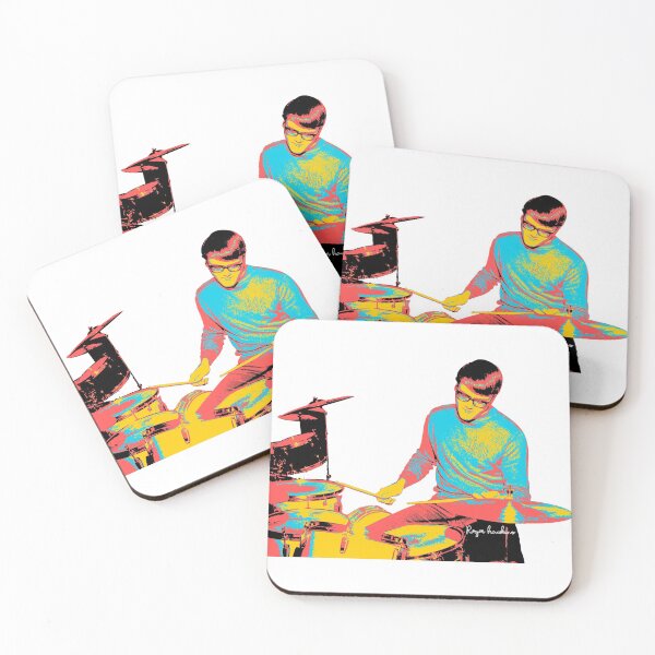 Item preview, bryantbie80 legendary drummer roger hawkins popart vector designed and sold by bryantbie80.