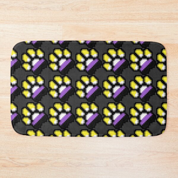 Item preview, Nonbinary Pixel Pride Paws designed and sold by Kitfusion Designs.