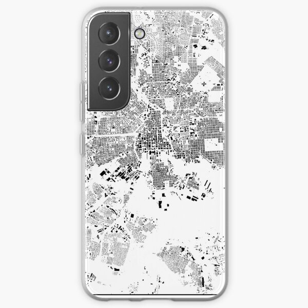 Baltimore Map Schwarzplan Only Buildings Urban Plan Samsung Galaxy Soft Case