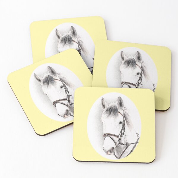 Item preview, Horse Portrait-Light Yellow designed and sold by SandraWarmerdam.