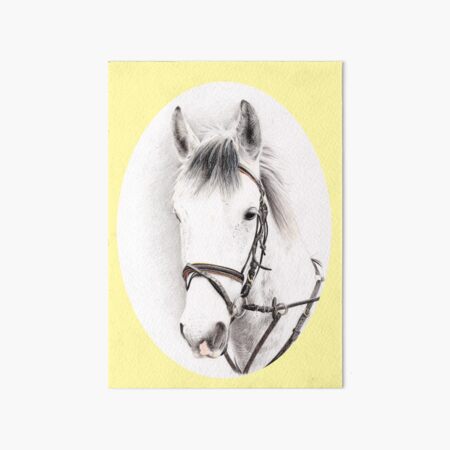 Item preview, Horse Portrait-Light Yellow designed and sold by SandraWarmerdam.