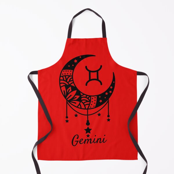 Item preview, Gemini Zodiac Crescent Moon Astrological Graphic designed and sold by DesignHouse07.