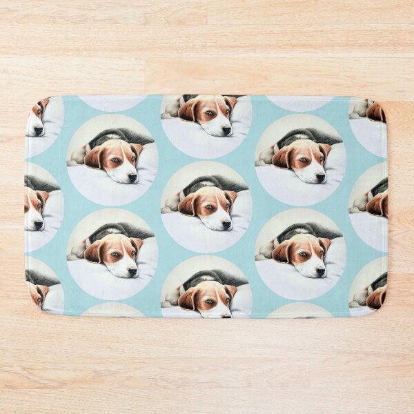 Item preview, Beagle Pencil Drawing (blue) designed and sold by SandraWarmerdam.
