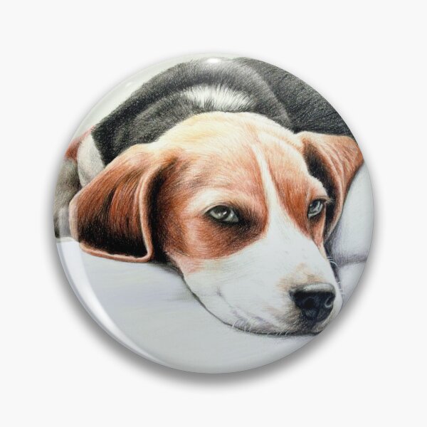 Item preview, Beagle Pencil Drawing (pink) designed and sold by SandraWarmerdam.