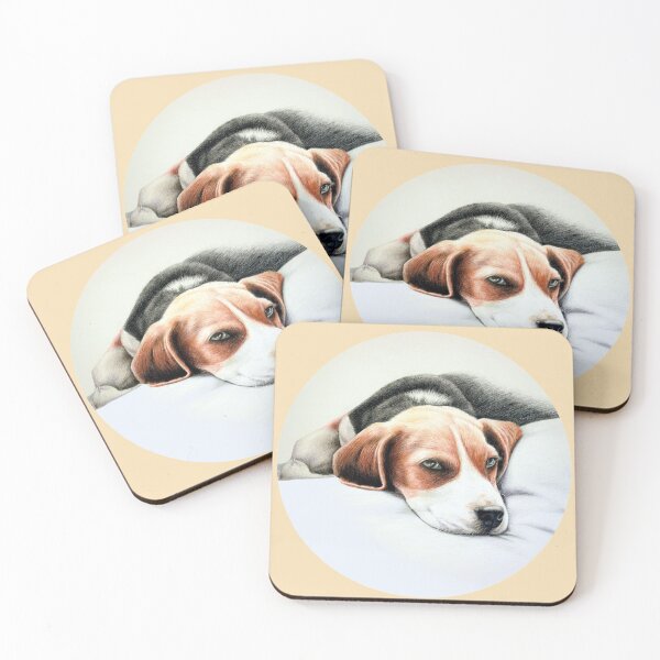 Item preview, Beagle Pencil Drawing (light yellow) designed and sold by SandraWarmerdam.