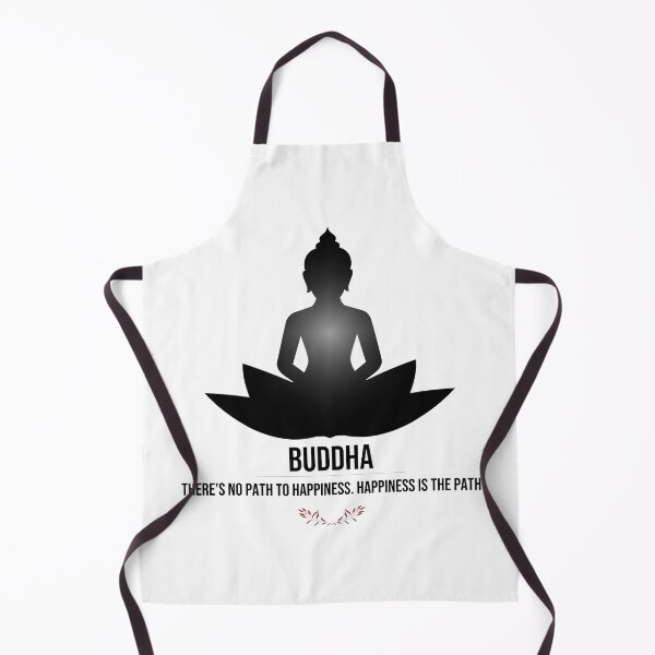 Item preview, Buddha Says There's No Path to Happiness. Happiness is the Path Spiritual Meditation Yoga Gift designed and sold by Digital Lama Creations.