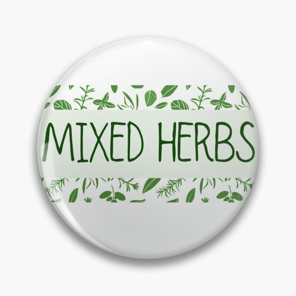 Item preview, Mixed Herbs Kitchen Storage Jar Label designed and sold by the-label-guy.