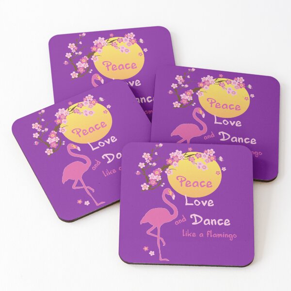 Item preview, Peace love dance like a flamingo designed and sold by Kudos5678.