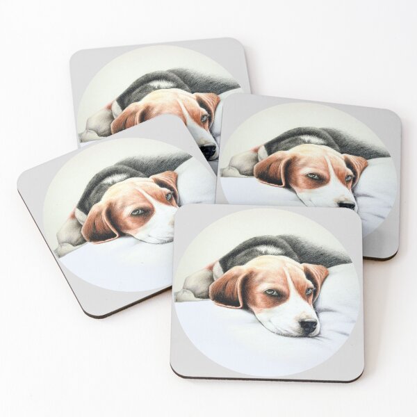 Item preview, Beagle Pencil Drawing (grey) designed and sold by SandraWarmerdam.