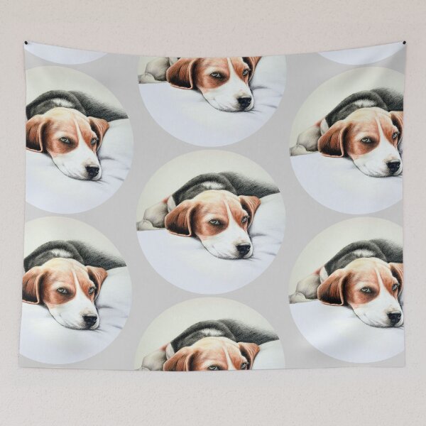 Item preview, Beagle Pencil Drawing (grey) designed and sold by SandraWarmerdam.