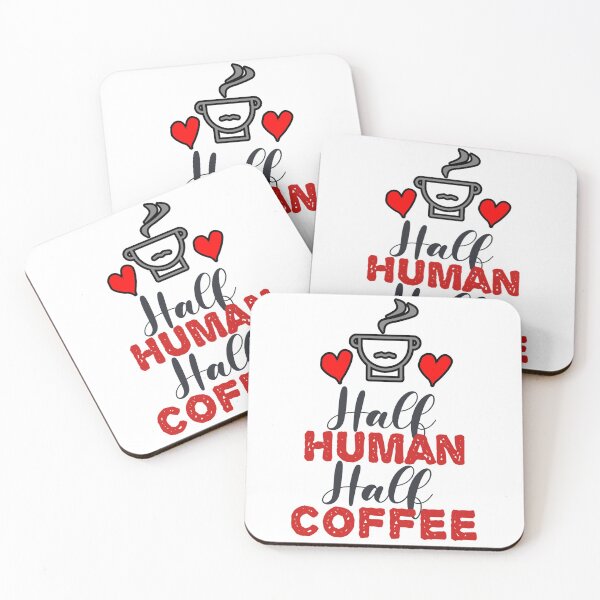 Item preview, Half Human Half Coffee designed and sold by SportyDogShop.