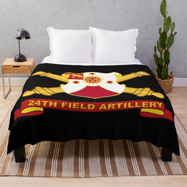 Item preview, Army - 24th Field Artillery w Br - Ribbon designed and sold by Military Insignia Products.