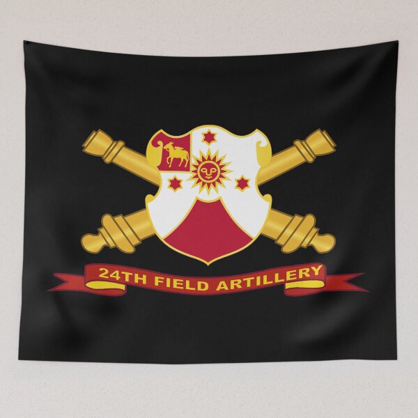 Item preview, Army - 24th Field Artillery w Br - Ribbon designed and sold by Military Insignia Products.