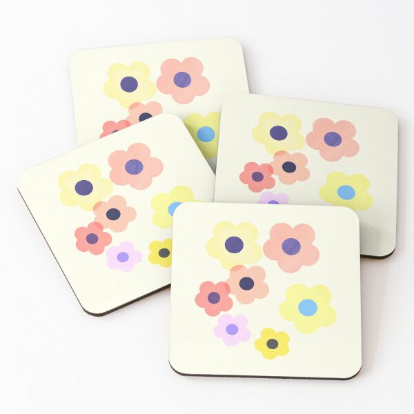 Item preview, Hippy Flowers (Pale Lemon Background) designed and sold by myfirstapt.