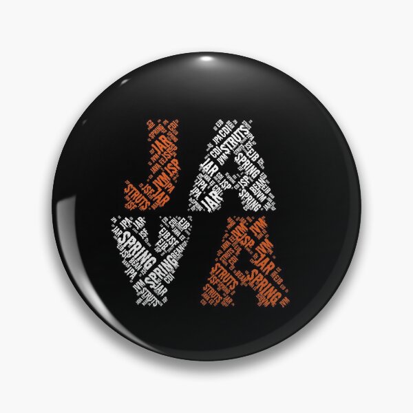 Item preview, JAVA - nube de palabras (naranja oscuro) designed and sold by topgift.