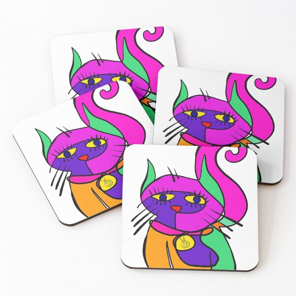 Item preview, Colorful cat designed and sold by walneytx.