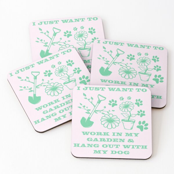 Item preview, I just want to work in my garden and hang out with dog designed and sold by Wanderwhimco.