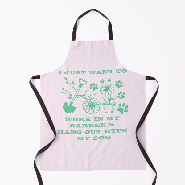 Item preview, I just want to work in my garden and hang out with dog designed and sold by Wanderwhimco.