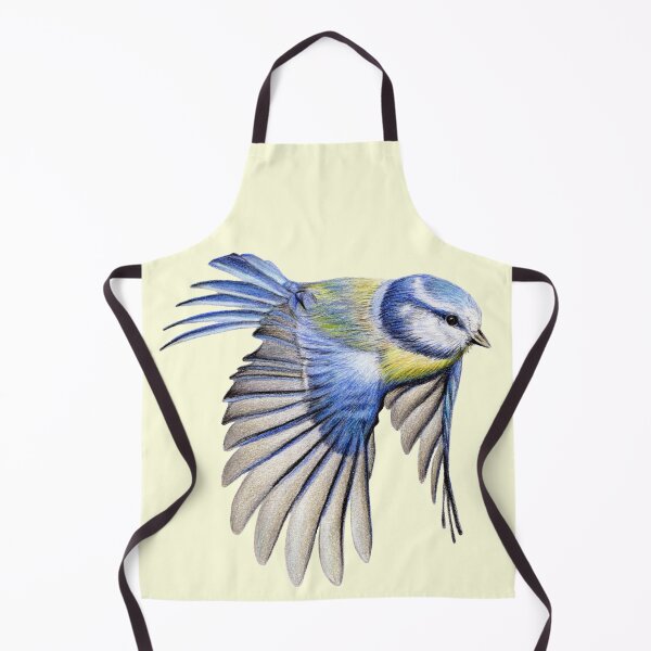 Item preview, Blue Tit Coloured Pencil Drawing (light yellow) designed and sold by SandraWarmerdam.