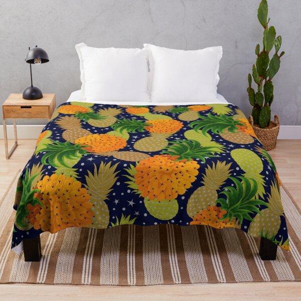 Item preview, Golden pineapple pattern designed and sold by Zukhra79.