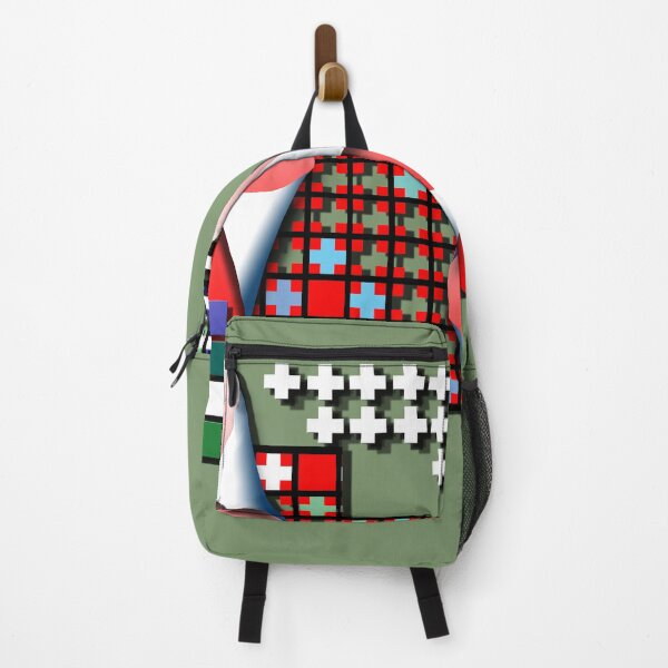 Item preview, Square, (112) (black, white, red, green, blue,) decorative, digital, colorful, abstract, designed and sold by Paszkan.