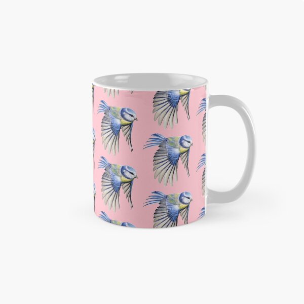 Item preview, Blue Tit Coloured Pencil Drawing (pink) designed and sold by SandraWarmerdam.