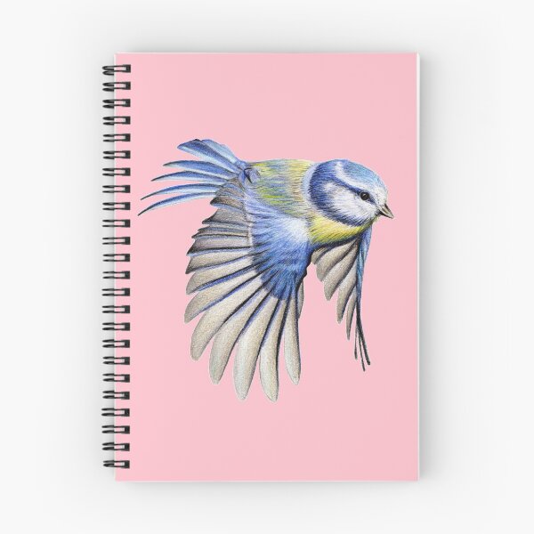 Item preview, Blue Tit Coloured Pencil Drawing (pink) designed and sold by SandraWarmerdam.