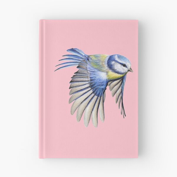 Item preview, Blue Tit Coloured Pencil Drawing (pink) designed and sold by SandraWarmerdam.