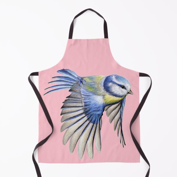 Item preview, Blue Tit Coloured Pencil Drawing (pink) designed and sold by SandraWarmerdam.