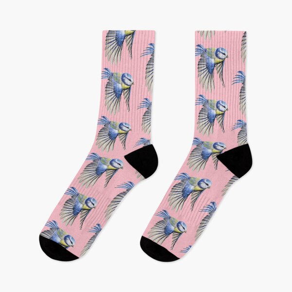 Item preview, Blue Tit Coloured Pencil Drawing (pink) designed and sold by SandraWarmerdam.
