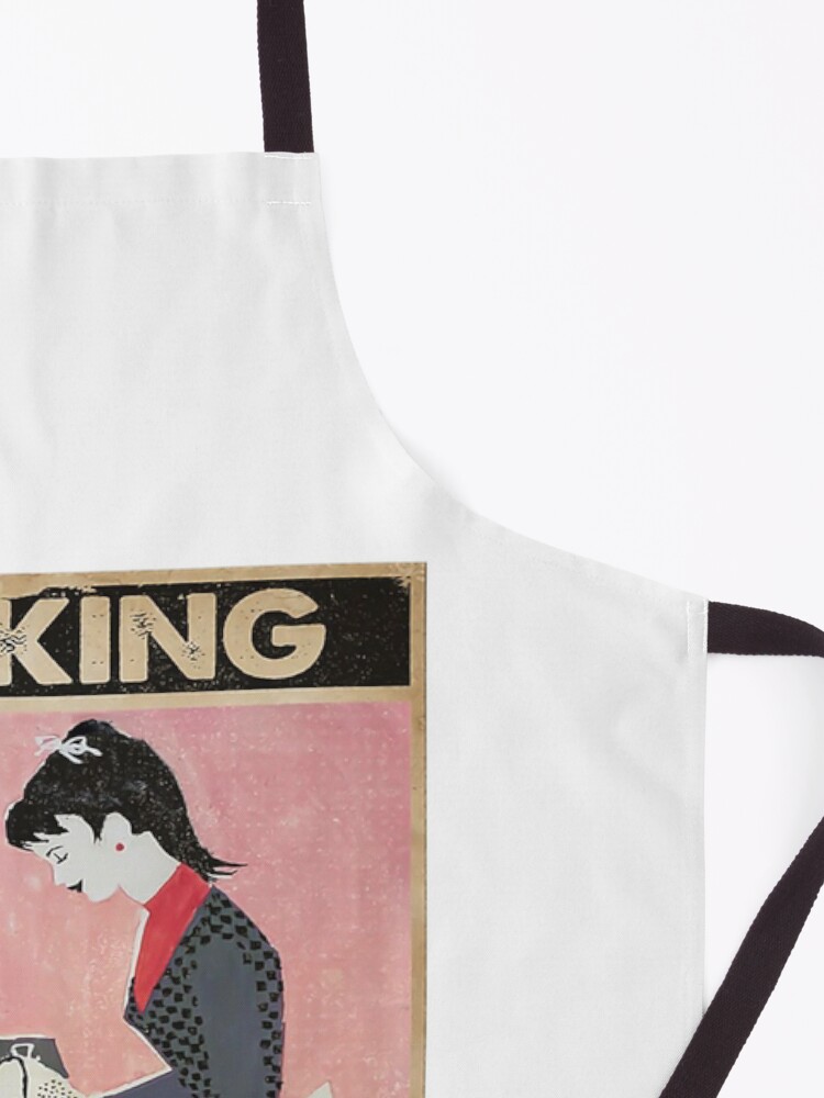 Alternate view of baking because murder is wrong Apron