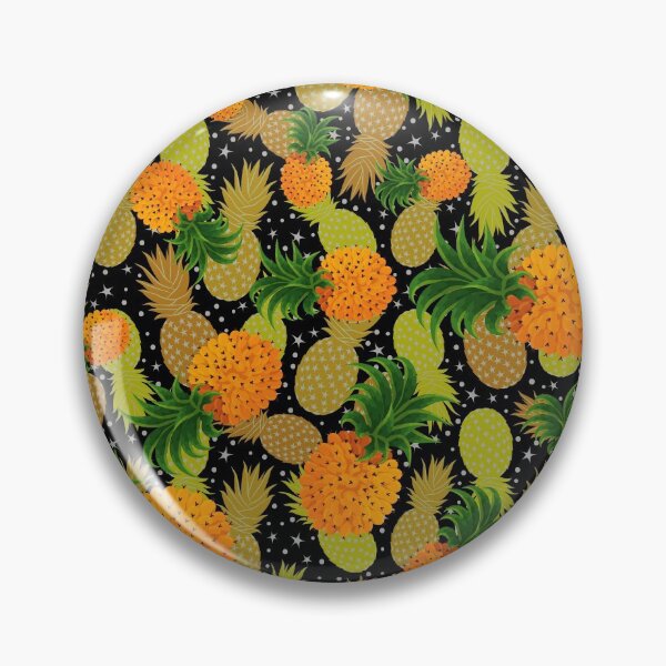 Item preview, Golden pineapple pattern designed and sold by Zukhra79.