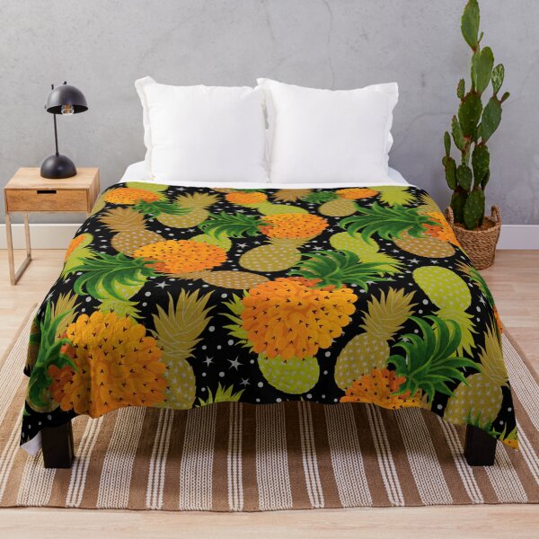 Item preview, Golden pineapple pattern designed and sold by Zukhra79.