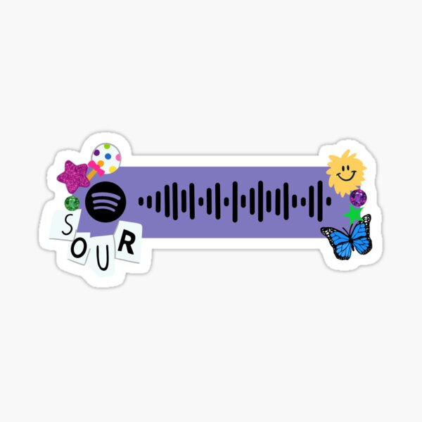 Sour olivia rodrigo - album spotify scan Sticker