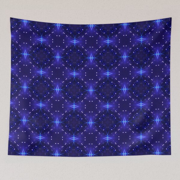 Aperçu de l'œuvre Modèle de conception cosmique de nuit bleue créée et vendue par LuffikDesigns.